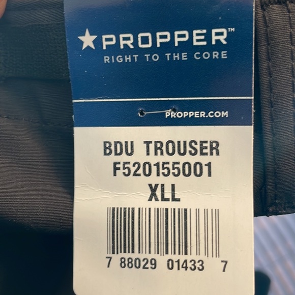 Propper BDU Trouser XLL black F520155001 TESLA New with Tags - Picture 16 of 16